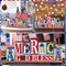 4th of July Summer Table Decor Reversible Patriotic Memorial Day Tabletop Sign Hello Summer Gold Bless America Letter Table Centerpiece Red White Blue Decor